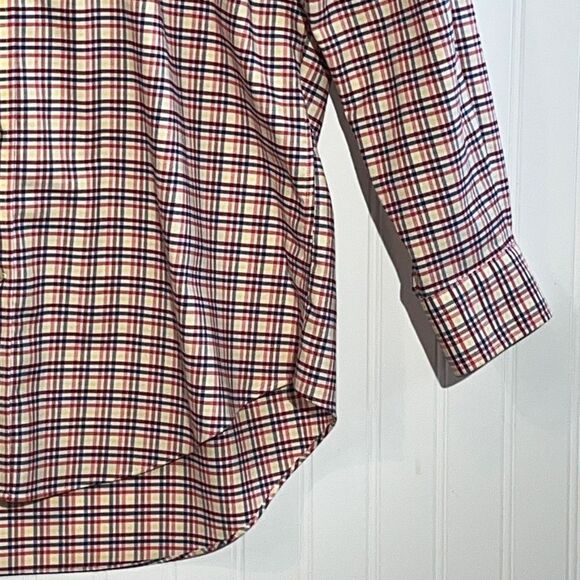 Lands End Men's Shirt Long Sleeve Button Down Multi Color Plaid SZ 17-33 Cotton - Picture 4 of 11
